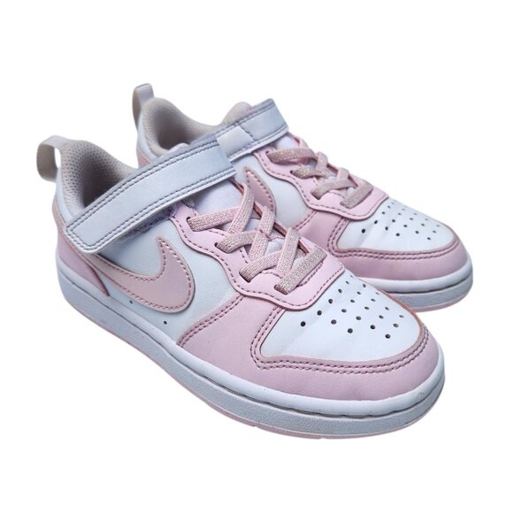 Nike Court Borough Low Recraft Pink White DV5457-105 Girls Sneaker Size 11C - Picture 1 of 11